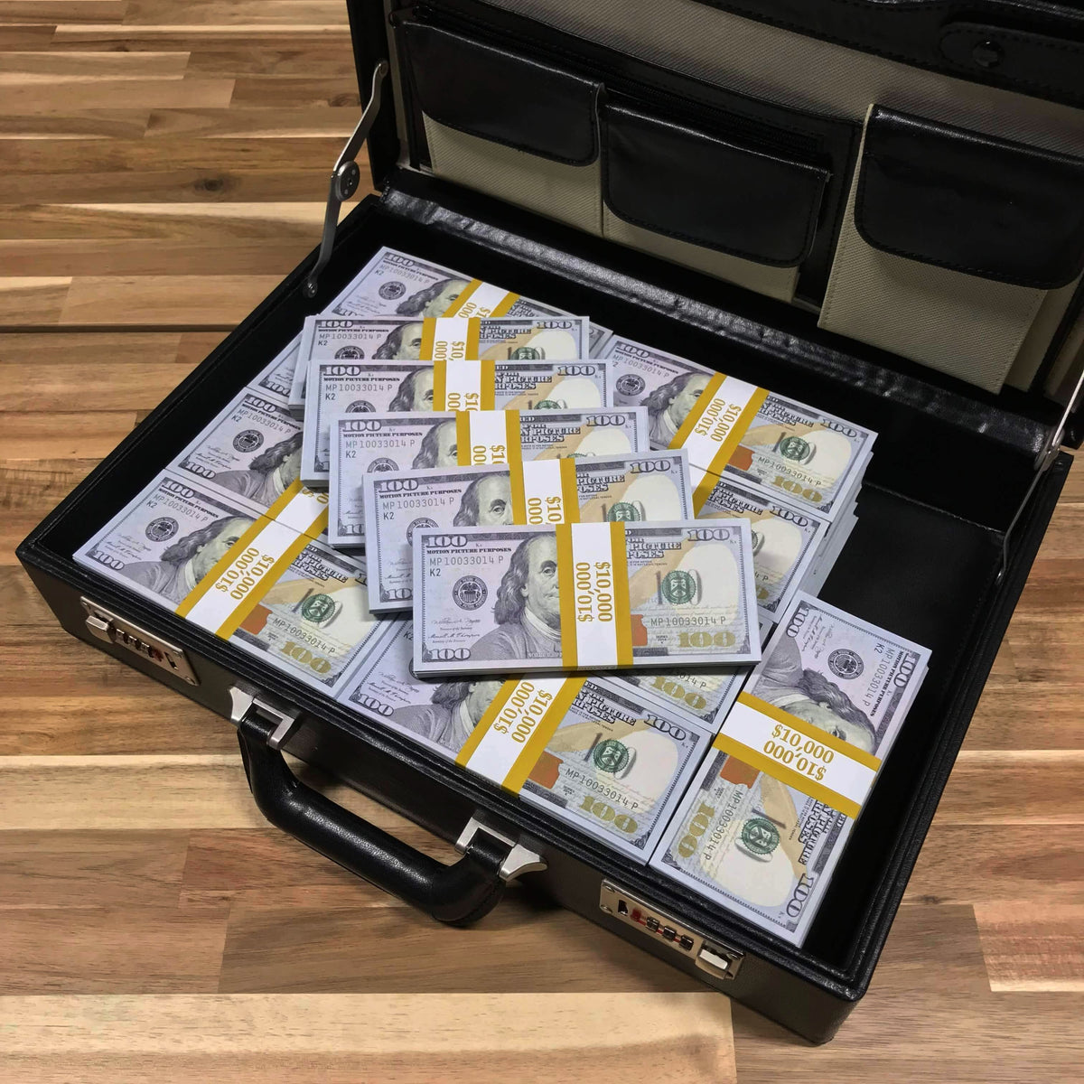$500 000 Full Print Series Stacks & Briefcase
