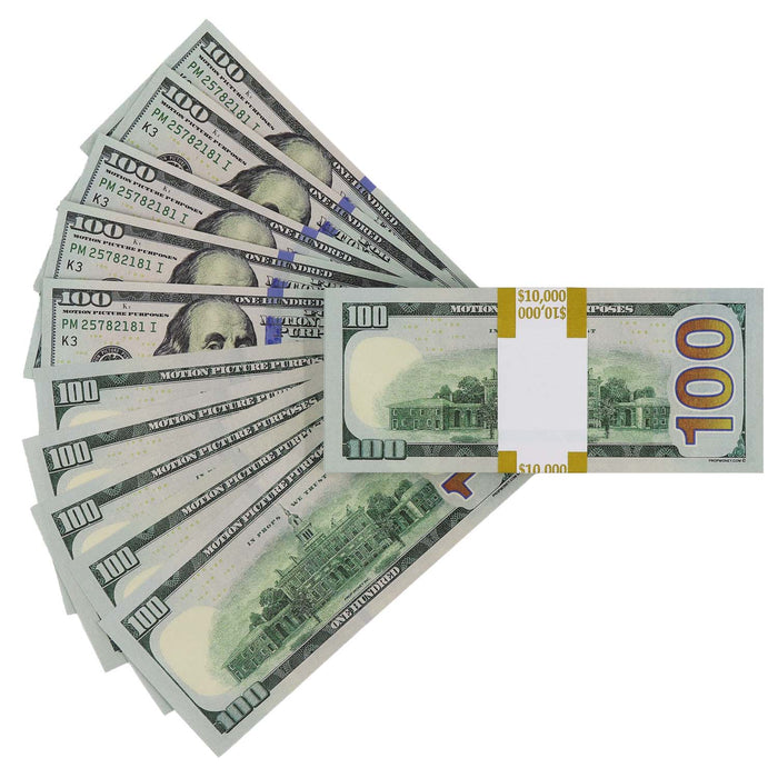 $50,000 Full Print New Series Prop Money Stacks - Prop Money Inc.