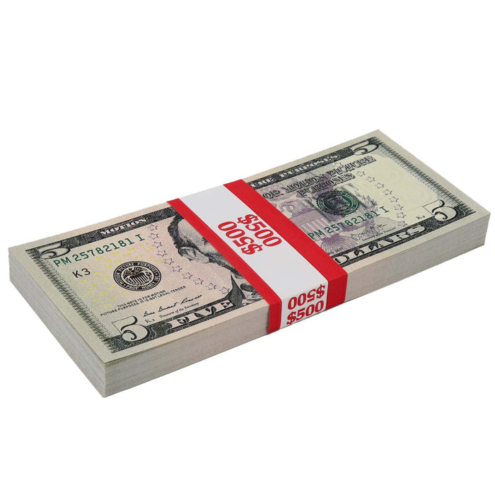 $500 Full Print New Series Prop Money Stack - Prop Money Inc.