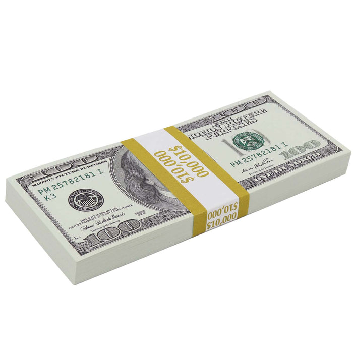 $50,000 Full Print 2000s Series Prop Money Stacks - Prop Money Inc.