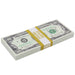 $500,000 1990s Series Blank Filler Prop Money Stacks & Briefcase - Prop Money Inc.