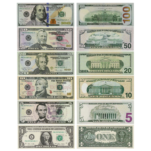 All Denominations New Series Prop Money Bills Mix - Prop Money Inc.