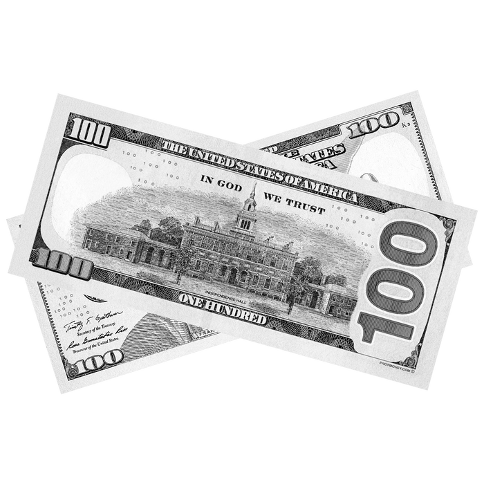 Monochrome Gray Grey Prop Money Bills