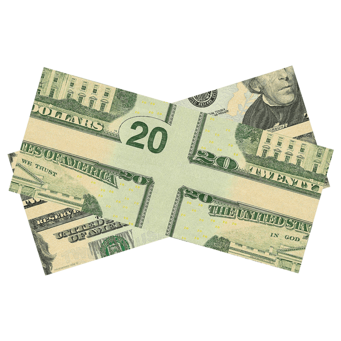 mis-made $20 bill magic trick magician money