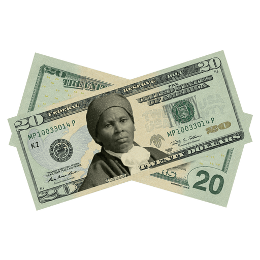 Harriet Tubman commemorative bills for educational displays and collections