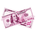 Pink prop money bills for parties celebrations photography and creative displays