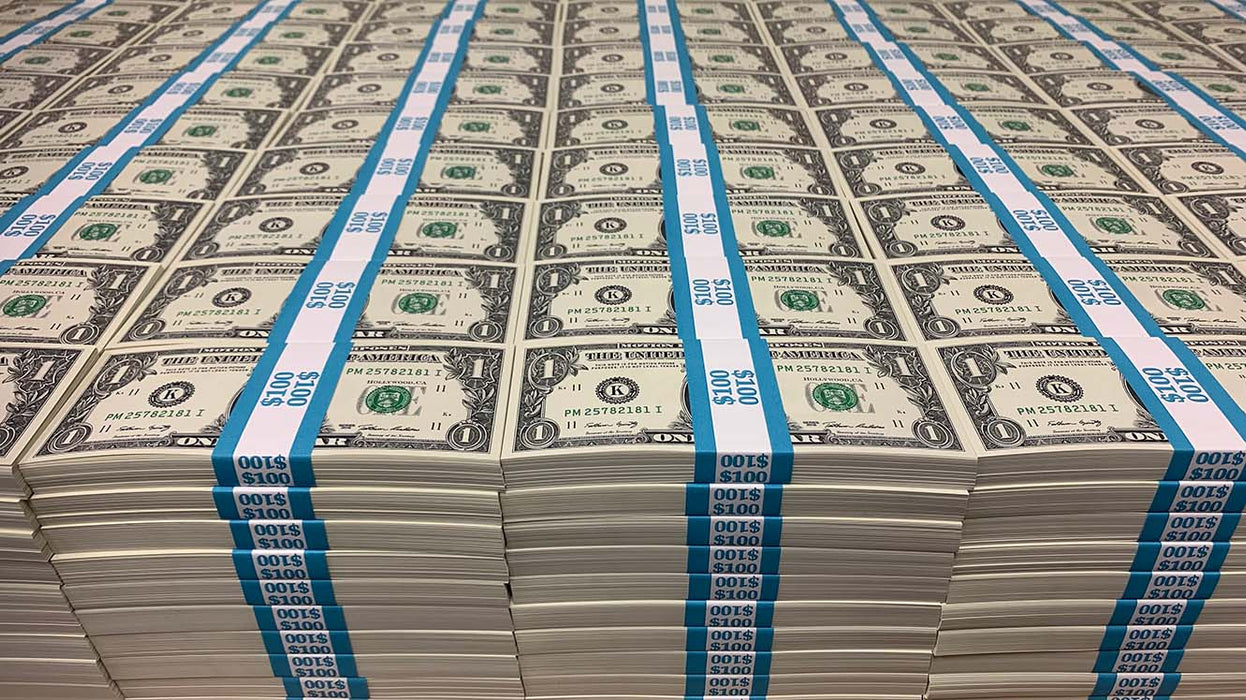 Paper Money Stack $100 Full Print New Series Stack - Prop Money