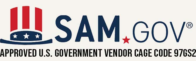 SAM Approved Vendor Cage Code 97GS2